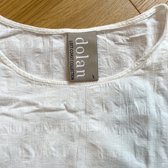 Dolan Left Coast Collection (Anthropologie) White Bell Sleeve Boho Cotton Top - Picture 6 of 8